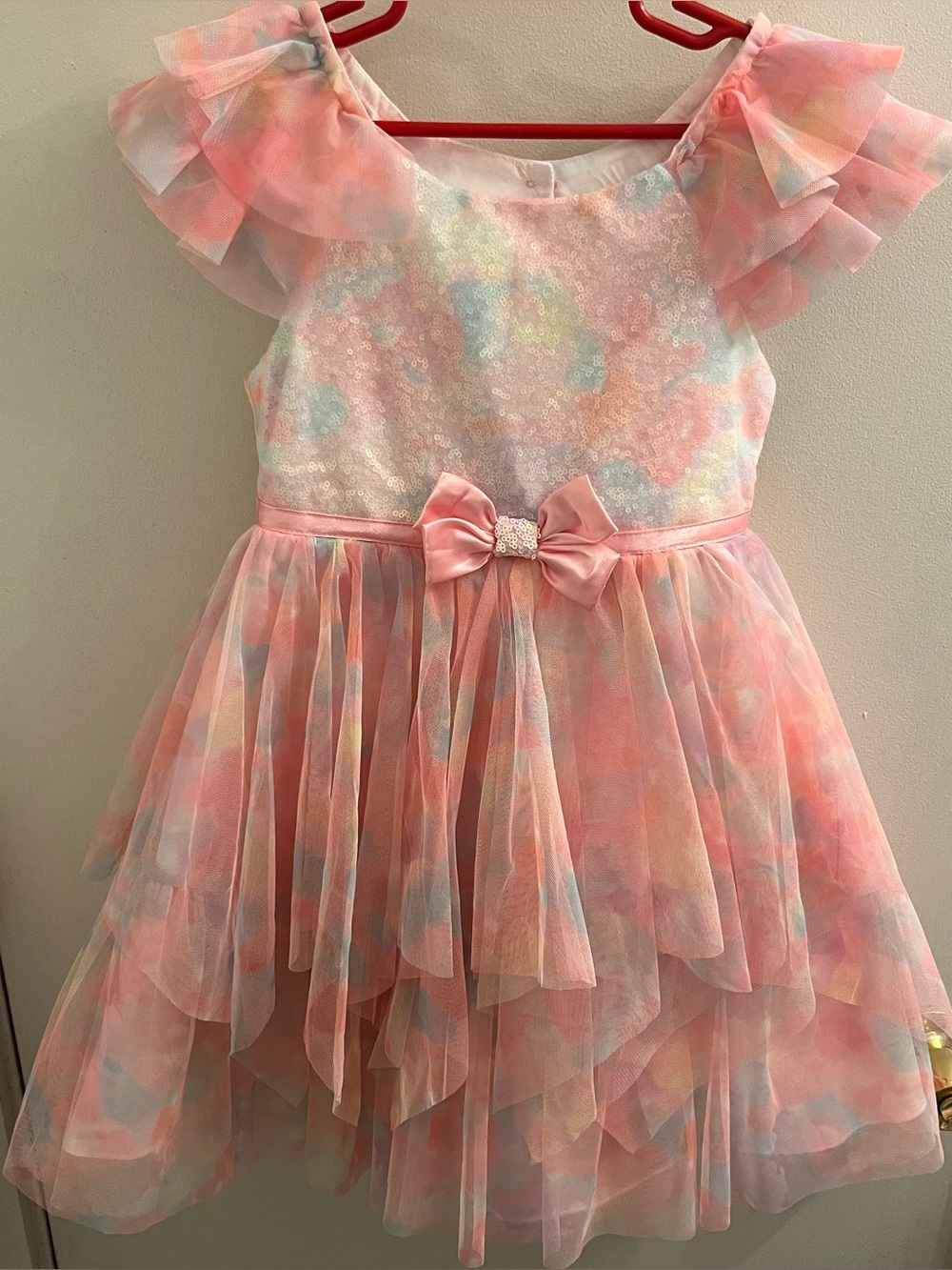 Jona Michelle Beautiful Sequin and Ruffles Dress 
Size 5